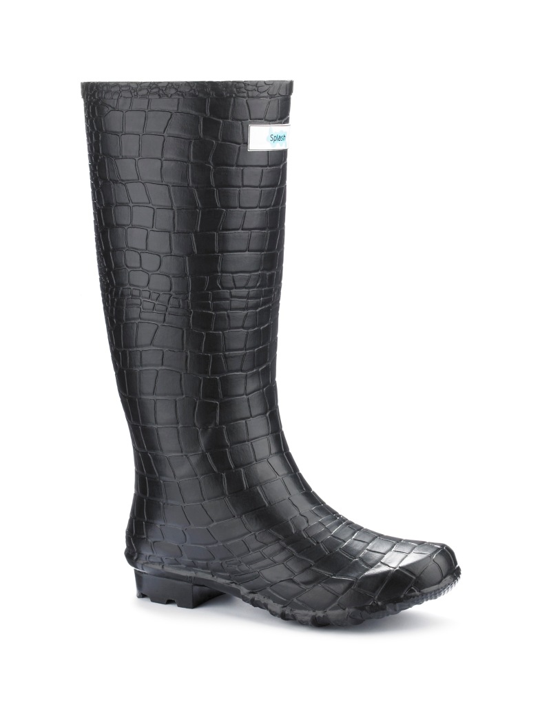 Splash Miss Snappy Wide Calf Fit Wellies For Women £25