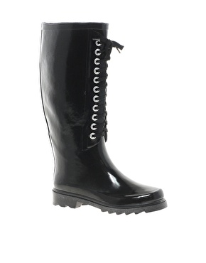 Timeless Lace Up Nelson Wellington Boots £20